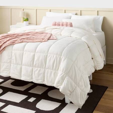 Box Stitch Puffer Comforter - Room Essentials full / queen