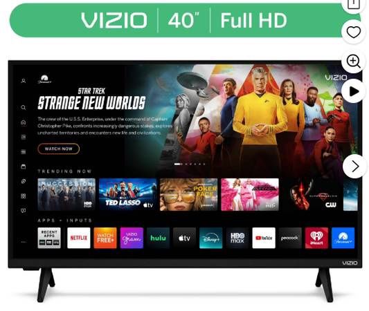 NO REMOTE VIZIO 40&quot; Class Full HD 1080p LED Smart TV (VFD40M-08)