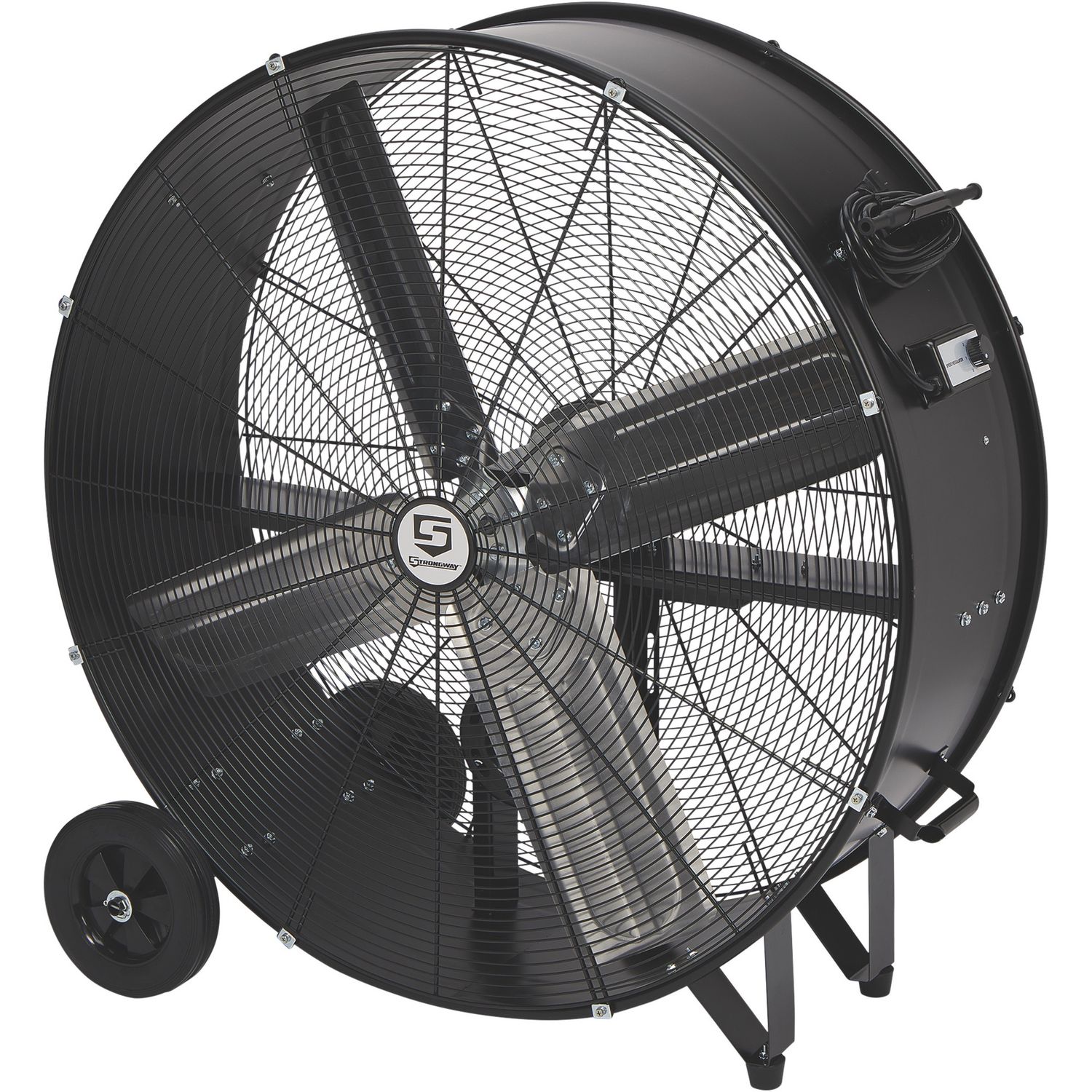 Strongway 36in. Belt Drive Drum Fan, 11,000 CFM, 1/3 HP