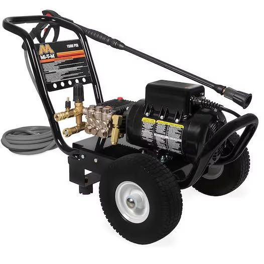 Mi-T-M Light Duty 1500 psi 2.0 gpm Cold Water Electric Pressure Washer JP-1502-4ME1