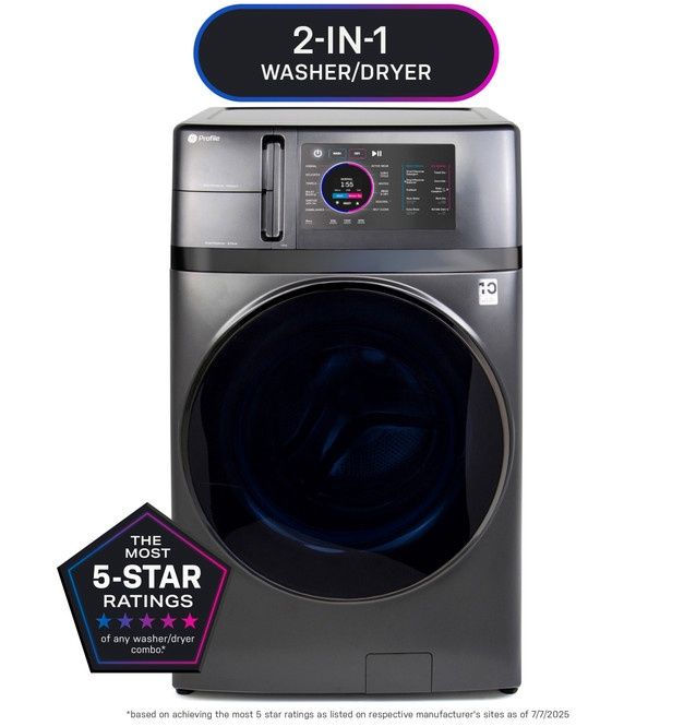 GE Profile Carbon Graphite Ventless All-In-One Washer PFQ97HSPVDS Dryer Combo