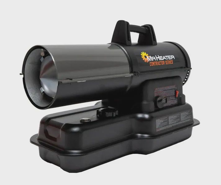 Mr Heater Contractor 80,000 BTU Black Forced Air Kerosene Diesel Space Heater with Thermostat factory reconditioned