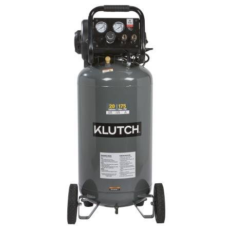 Klutch 20-Gallon Air Compressor, 2 HP, 120 Volts, 175 PSI   demo model