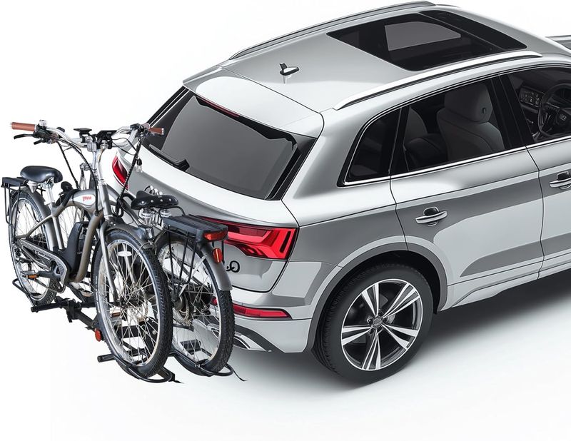 Young Bike Rack Hitch for Car - 200LB 2-Bike Rack Hitch Mount Platform Style Hitch Bike Rack，Smart Tilting &amp; Easy Fold for Car SUV with 2 Inch Receiver，Bike Carrier Fits Up to 5-inch Fat Tire