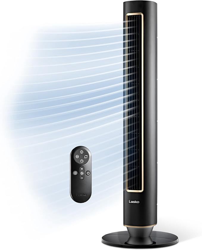 LASKO Pinnacle 40” Tower Fans for Home, 32 ft/s Airflow, Quiet 24dB