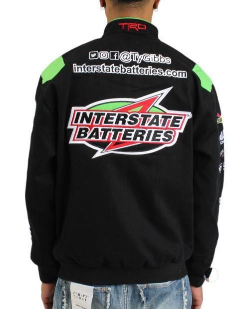 TY GIBBS INTERSTATE BATTERIES RACING JACKET TOYOTA NASCAR 2XL