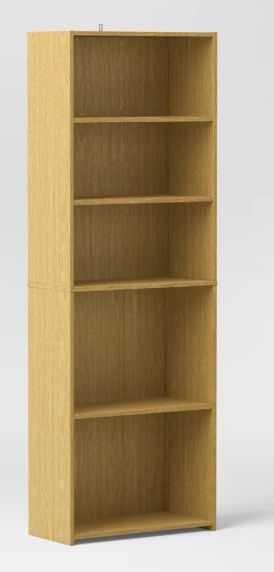 5 Shelf Bookcase Natural - Room Essentials