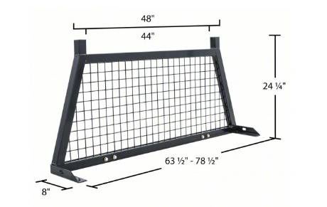 APEX Headache Rack: 78 1/2 in Wd, 24 1/4 in Ht, For 63.5 in to 78.5 in