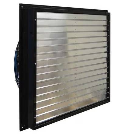 Exhaust Shttr Fan, 36In Bld Dia, Galv, 115V
