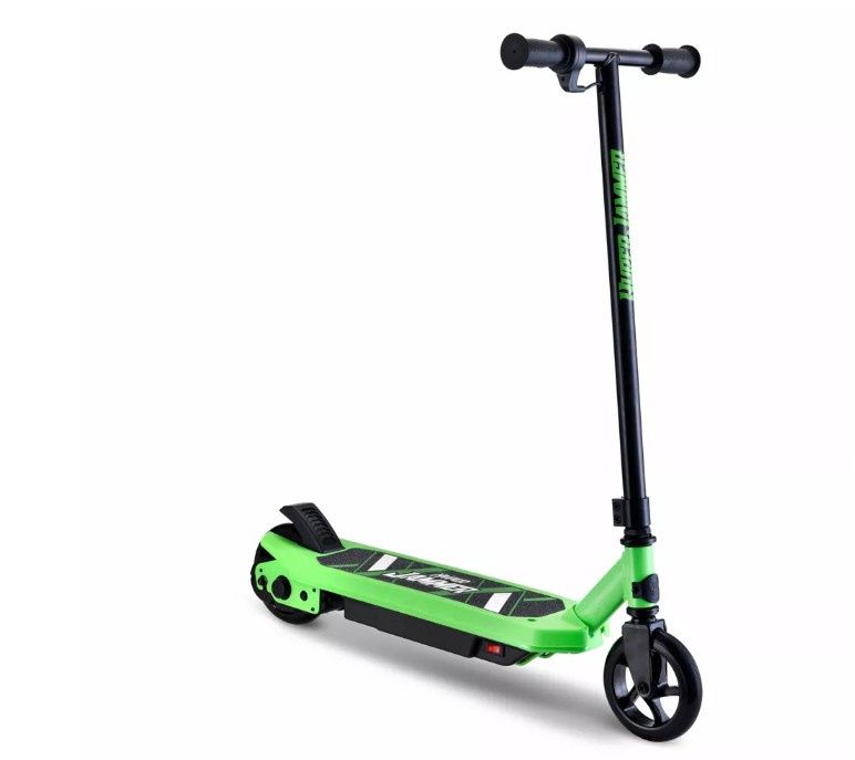 Hyper Jammer Kids Electric Scooter 12 Volt Battery Powered Scooter - Green: Steel Frame, 10 MPH
