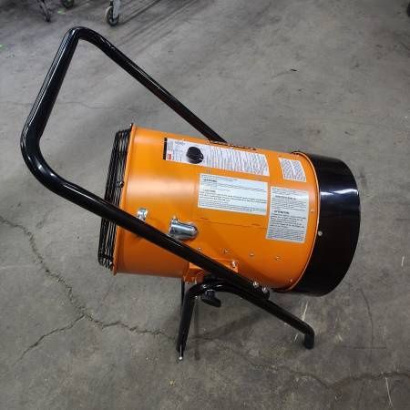 DAYTON Portable Heater 15kW Watt Output, Hardwired 480V AC, 3 Phase