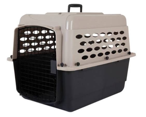 Petmate Vari Kennel 25-30 lb Taupe / Black 28"