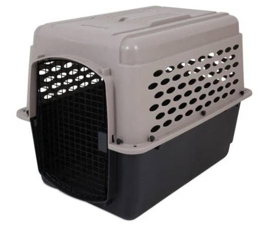 Petmate Vari Dog Kennel Taupe, Black 36 in 50-70 LBS