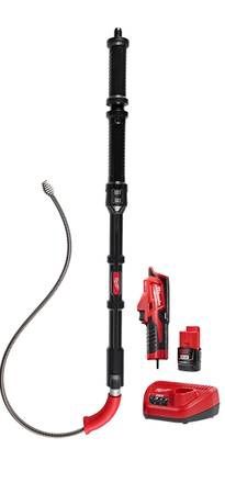 Milwaukee M12™ TRAPSNAKE 6' Toilet Auger with battery and charger
