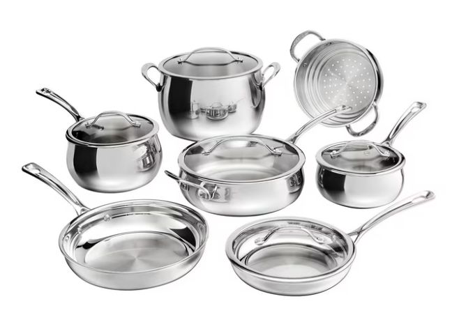 Demo Set 12-Pc PureClad™ Triple-Ply Stainless Set New
