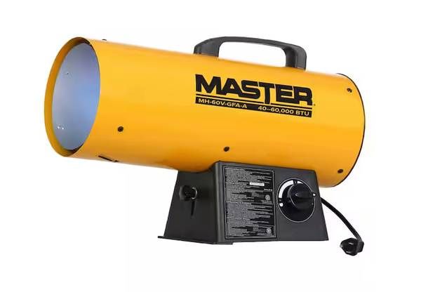 60,000 BTU Forced Air Torpedo Propane Space Heater, Hose Not Included