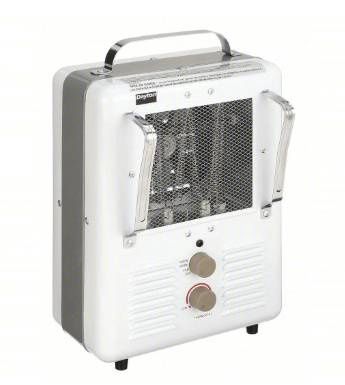 DAYTON Portable Electric Jobsite &amp; Garage Heater: 1.3kW/1.5kW Watt