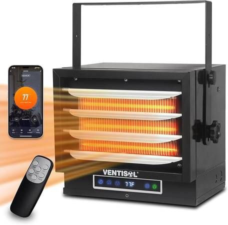 Wi-Fi Electric 240V, 7500W Fan-Forced Ceiling Mount Heater