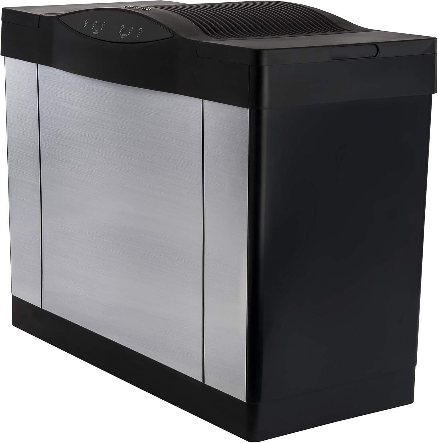 Whole House Console Evaporative Humidifier Brushed Nickel 3600 Square Feet Coverage 5.7 Gallons Capacity