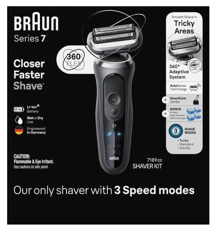 Braun Series 7 7189cc Electric Razor Shaver Kit for Men