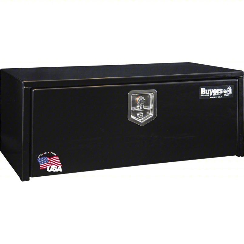 Buyers Products 14x16x36 Inch Gloss Black Steel Underbody Truck Box Model 1703305