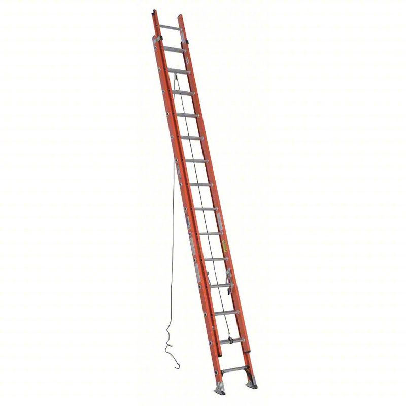 Werner 28 ft. Fiberglass Extension Ladder (27 ft. Reach Height) with 300 lb. Load Capacity Type IA Duty Rating D6228-2