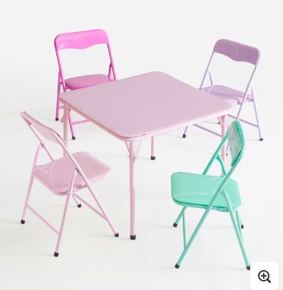 Little Nest 5 Piece Blue Table And Chair Set
