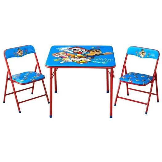 Paw Patrol Kids' 3-Piece Table and Chairs Set, Blue/Red