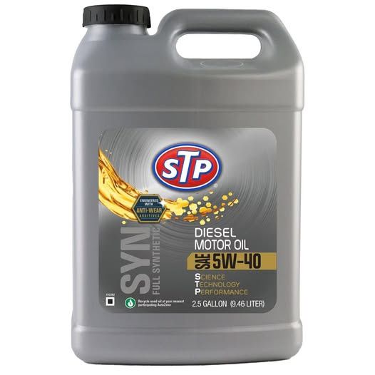 STP Diesel Engine Full Synthetic 5W-40 Motor Oil 2.5 Gallon