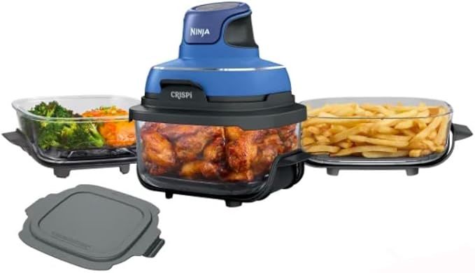 Ninja CRISPi Portable Air Fryer System, Blue, TempWare Glass Container