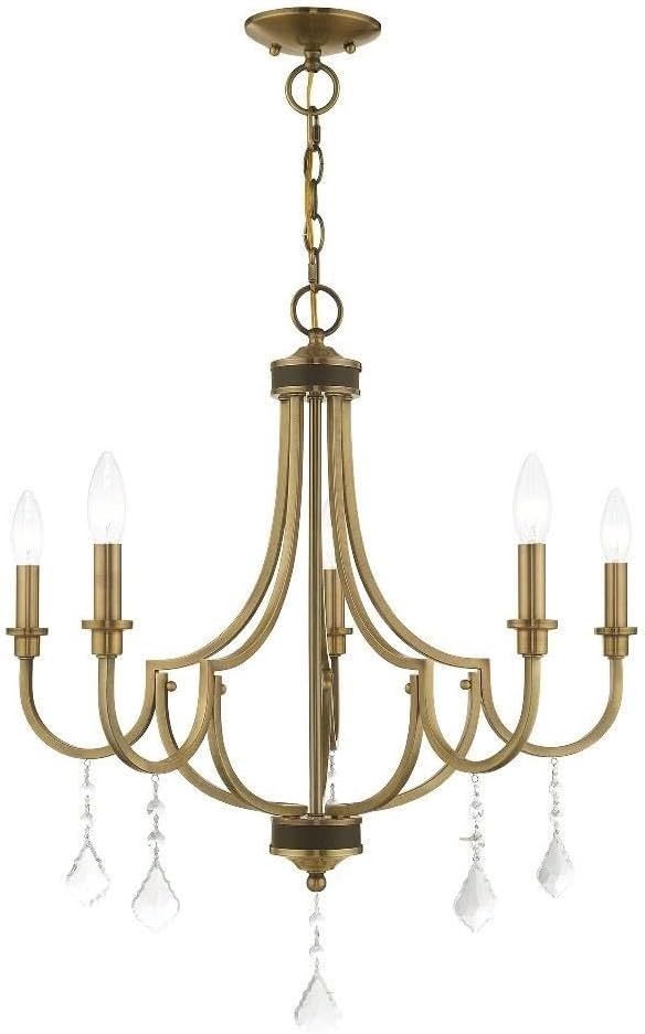 Livex Lighting 5 Lt Antique Brass Chandelier