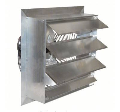 Exhaust Fan: 14 in Blade, 1 Speed, 1/4 hp, 115v, ac