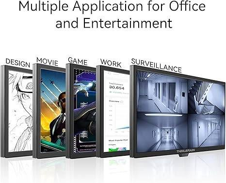 23.8 inch Computer Monitor 1920x1080 PC Monitor with HDMI VGA AV BNC