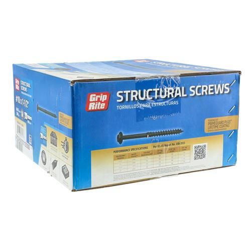Grip Rite Structural Screws #10 x 1-1/2” 2000 pieces GRSSHW101122000