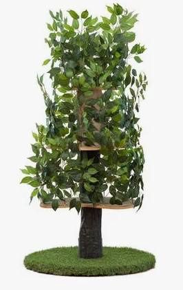 On2Pets 60-in Large Round Modern Cat Tree, Green