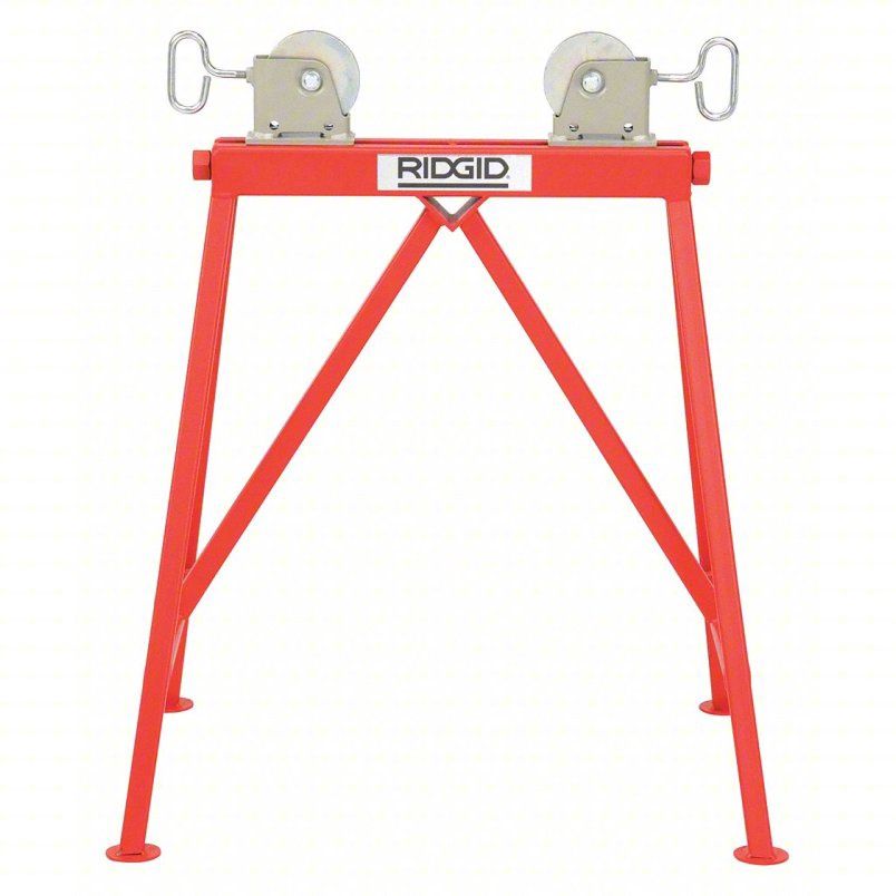 RIDGID AR99 Adjustable Roller Stand with Steel Wheels
