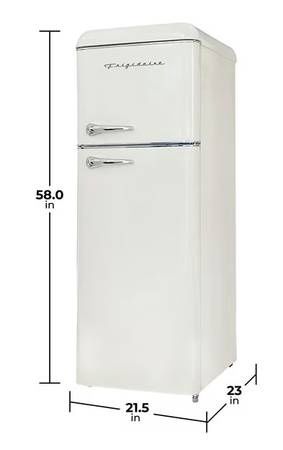 Frigidaire 7.5 cu. ft. Retro Fridge Freezer Combo
