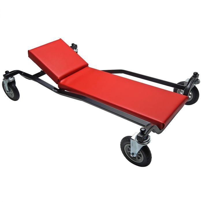 Whiteside Adjustable Rider Creeper w/ 6in. Flat-free Treaded Rollers MTLPNUEADJP