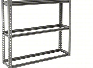 TENNSCO Boltless Shelving: Heavy-Duty, 60 in lenth x 12 in deep, 60 in Overall Ht, 3 Shelves, Open