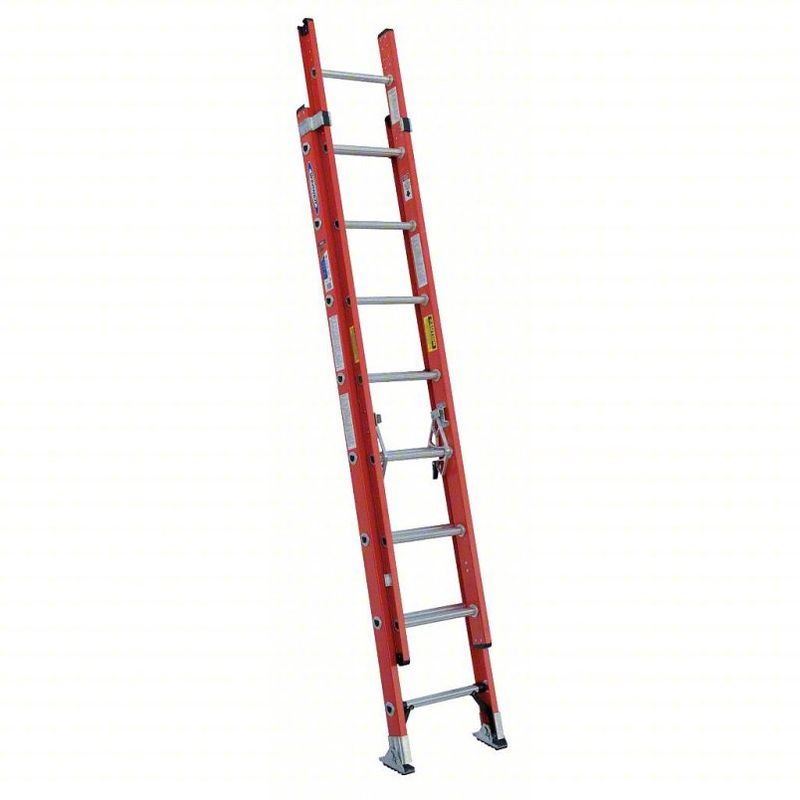 Werner 16 ft. Fiberglass Extension Ladder (15 ft. Reach Height) with 300 lb. Load Capacity Type IA Duty Rating d6216-2