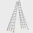 Little Giant Ladders SkyScraper M21, 21-ft ( 24.4-ft Reach Height ) Aluminum Type 1A - 300 lbs. Load Capacity Step ladder  10121