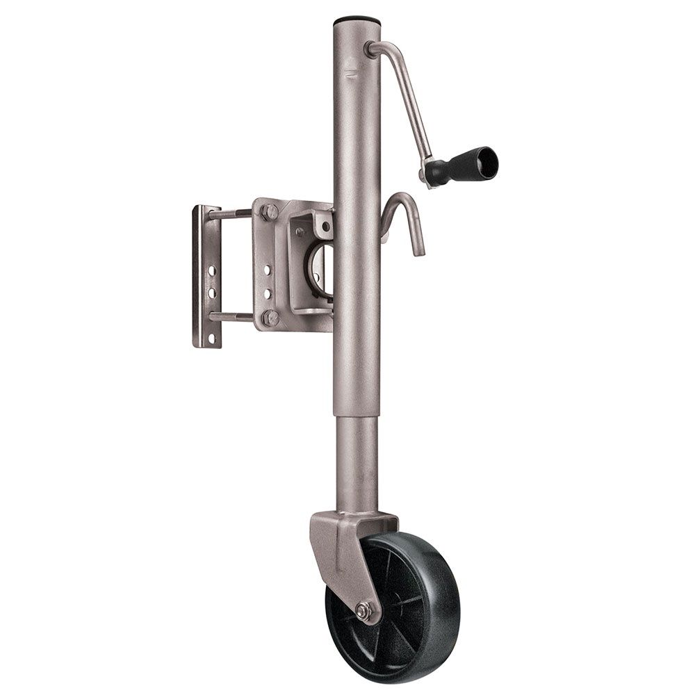reese 74410 Round Trailer Jack, Side Mount, 1,000 lbs. Lift Capacity, Sidewind, Bolt-On, 10 Inch Travel