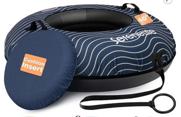 SereneLife 40" Inflatable Snow Tube for Winter Sports