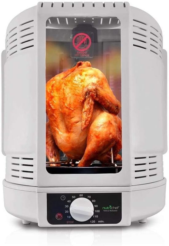 NutriChef Vertical Rotisserie Oven Roaster - Rotating Shawarma/Kebab