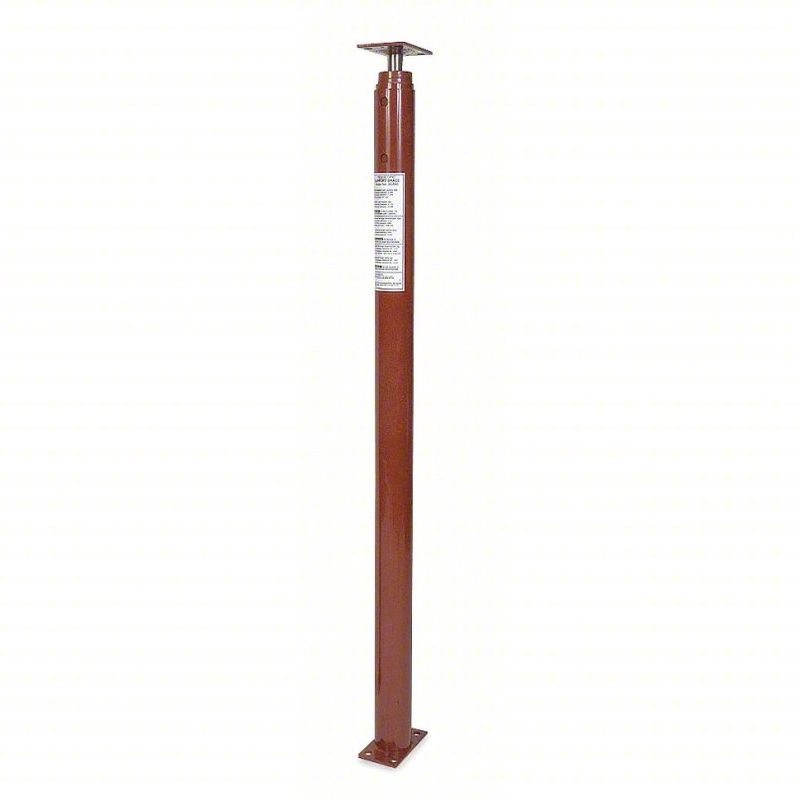 Adjustable Support Beam Jack Post Pole Telescopic Support Brace: 3 Sections, 2,588 lb Max Capacity, 150 in Max Ht, 54 in Min Ht