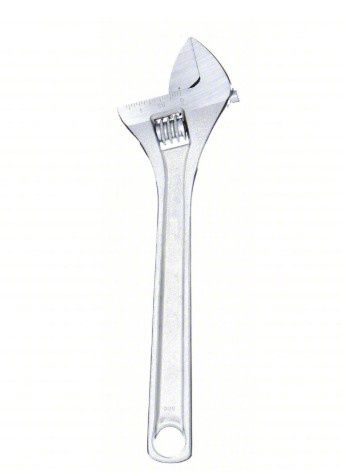 WESTWARD Adjustable Wrench: Alloy Steel, Chrome, 24 in Overall Lg, 2 3/4 in Jaw Capacity