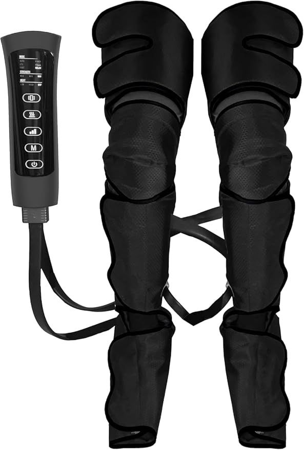 SereneLife Air Compression Leg Massager, Full Leg Massager with Heat