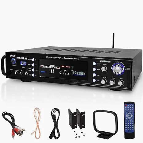 Pyle Bluetooth Home Stereo Amplifier - Hybrid Multi-Channel 3000 Watt