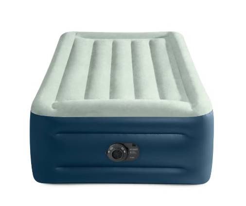 Intex Elevated 18" Pillow Rest Twin Air Mattress with Internal Pump