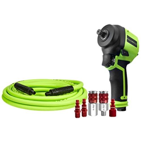 Flexilla Mini Impact Wrench 1/2 Drive 800 ft. lbs. AT8505FZ with air hose kit